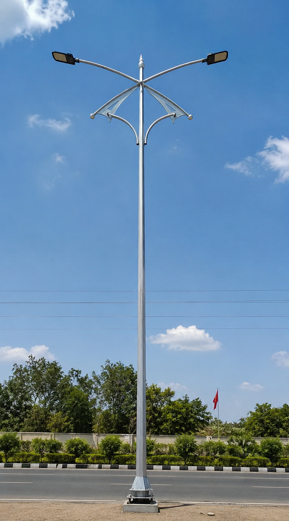 G. I Octagonal Street Light Pole