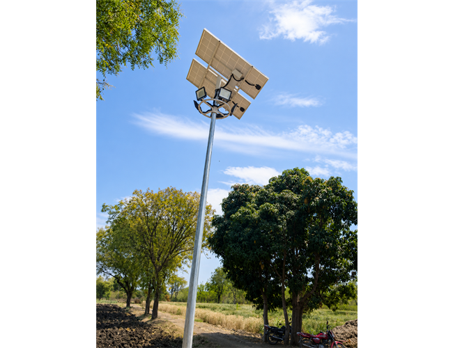 Solar High Mast Flood Lighting System