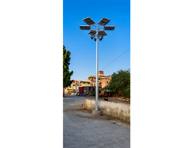 Solar High Mast Light Pole