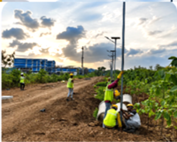 Field Pole Installation Team