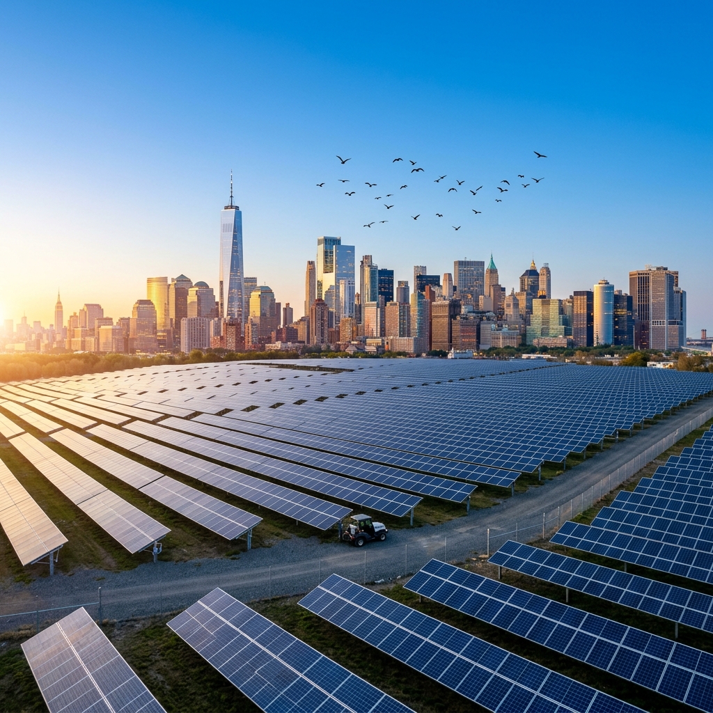 Solar Panels & Modern City